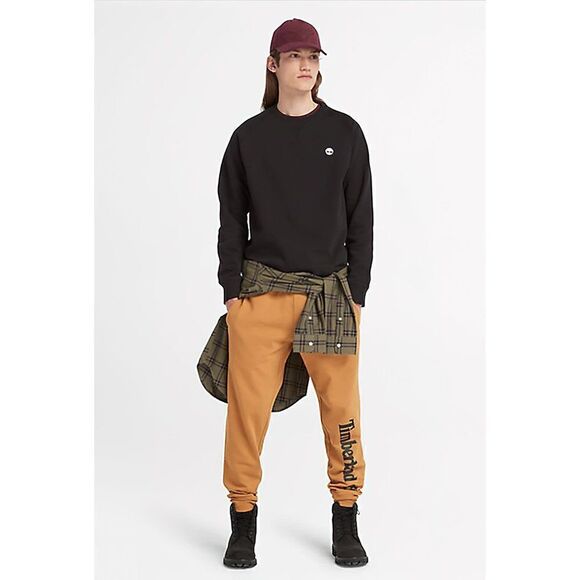 Timberland Men's Essential Logo Sweatshirt Black XL - Picture 12 of 15